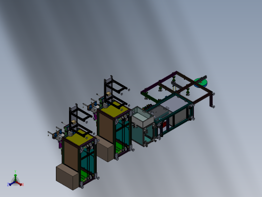 第四代口罩机正等轴测缩略图