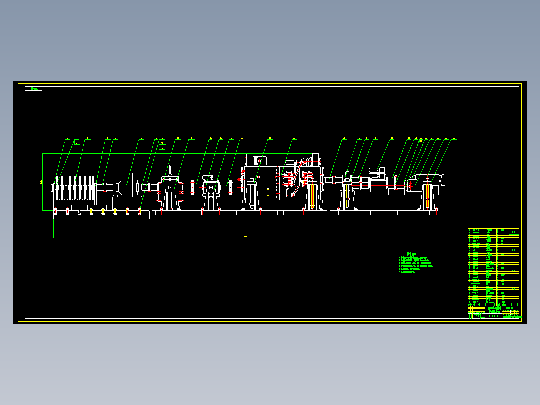 529 液压机械传动变速箱开式试验台（有cad图）