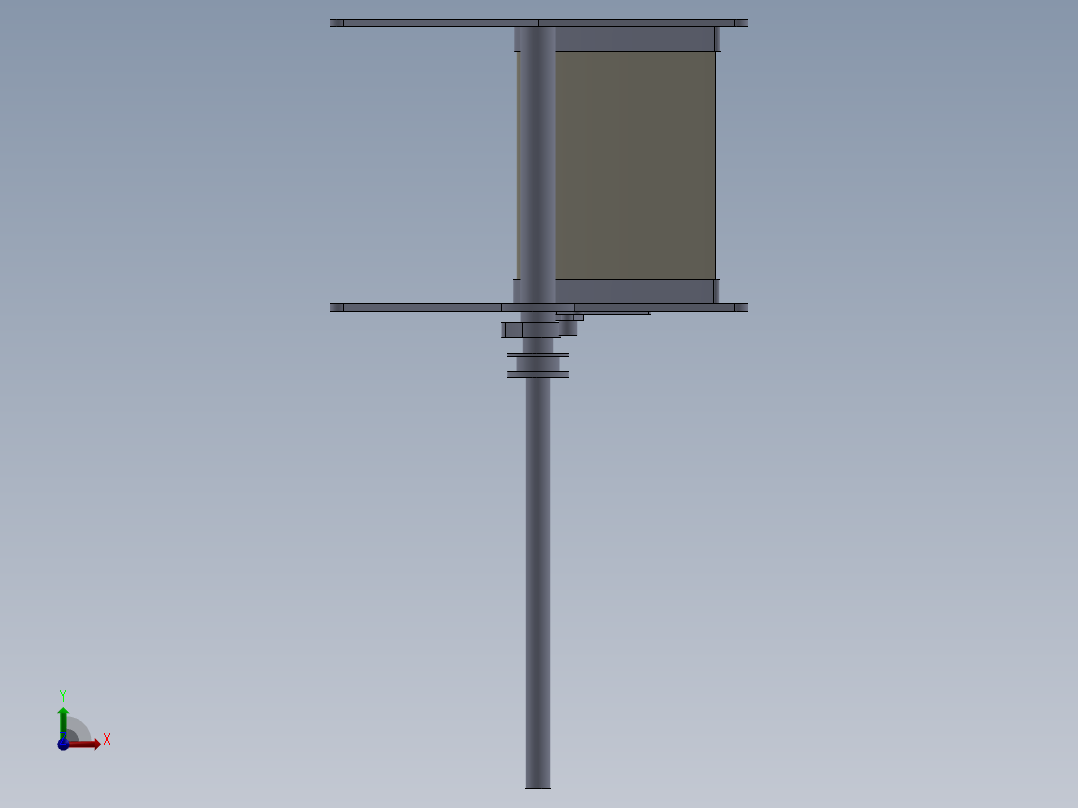 垂直轴风力机前视图