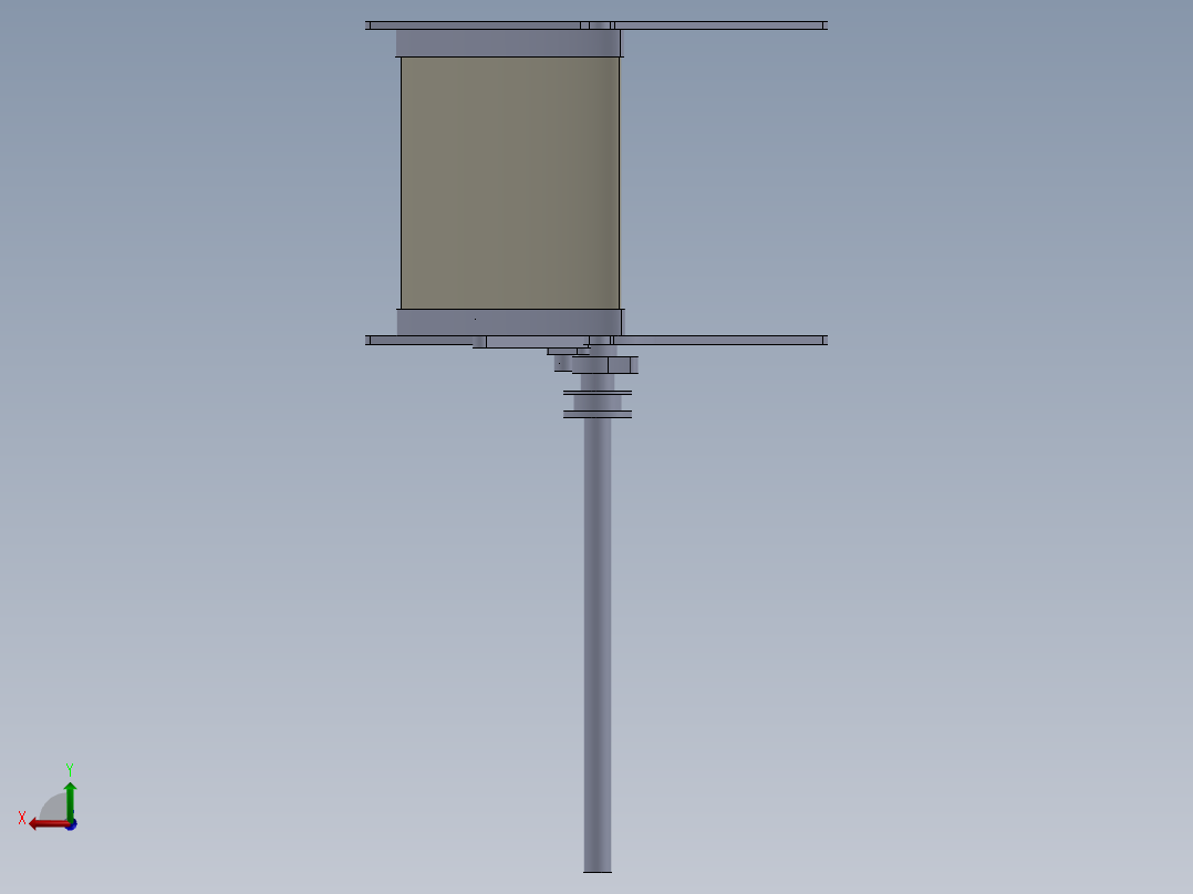垂直轴风力机后视图