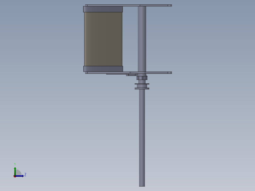 垂直轴风力机左视图