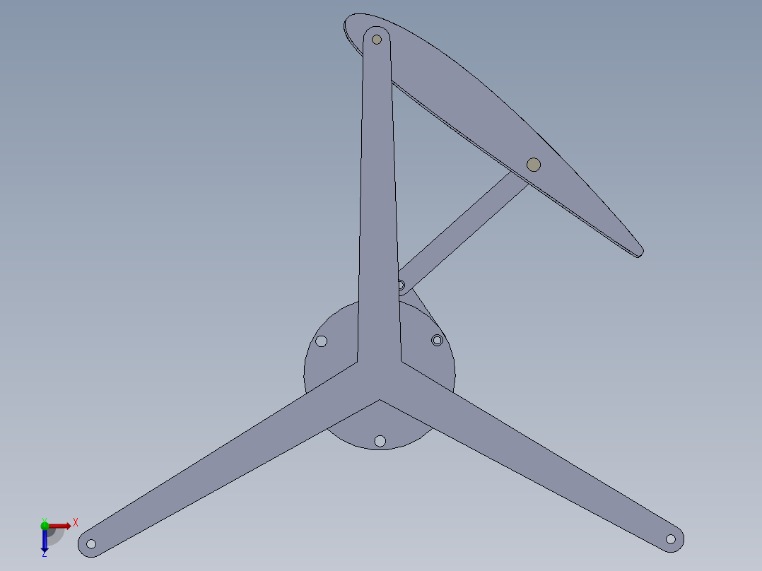 垂直轴风力机俯视图