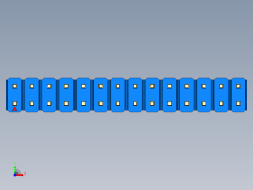 彩色公头100mil（2.54mm）系列-DS1021_blue_2x14p_100mil_Type5_rev1.0前视缩略图