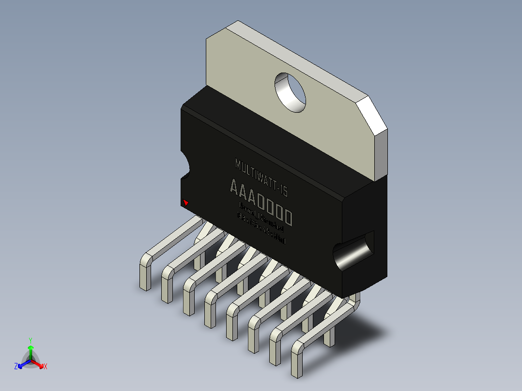 multiwatt-ST 封装-MULTIWATT-15_Normal_LStrandard_rev1.1主视图