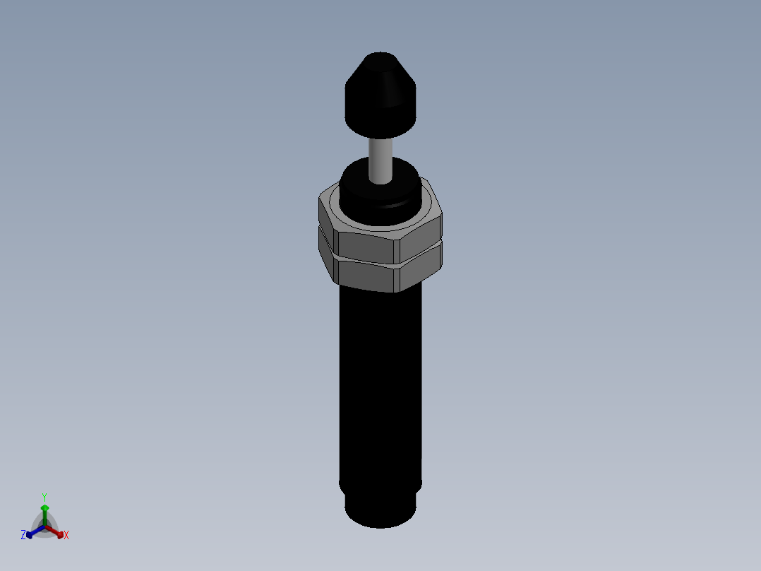缓冲器ACA1412-1正等轴测图