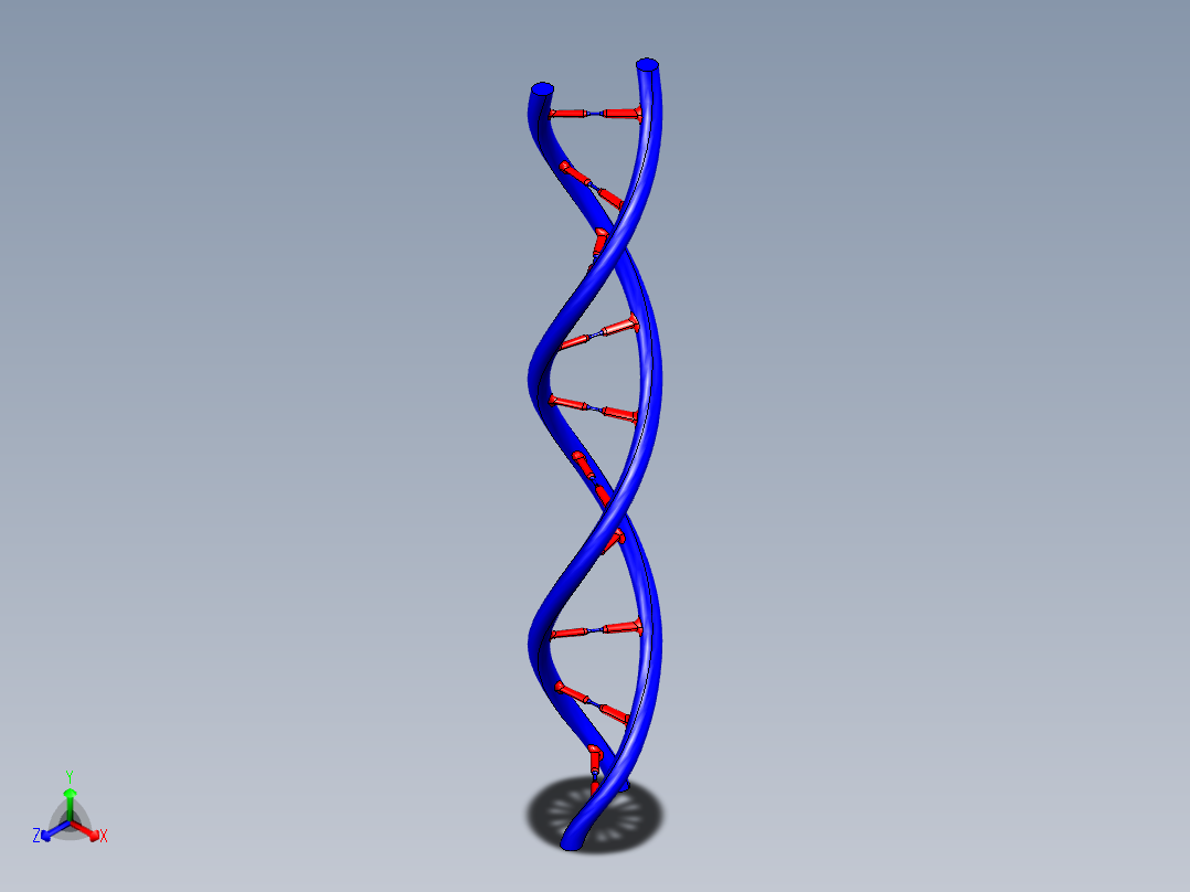DNA基因染色体16正等轴测图