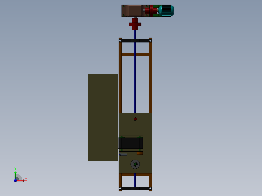 自动化仓库储存系统前视图