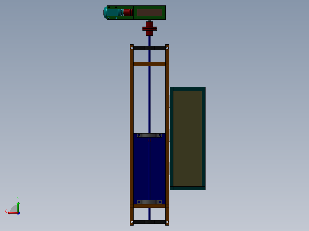 自动化仓库储存系统后视图