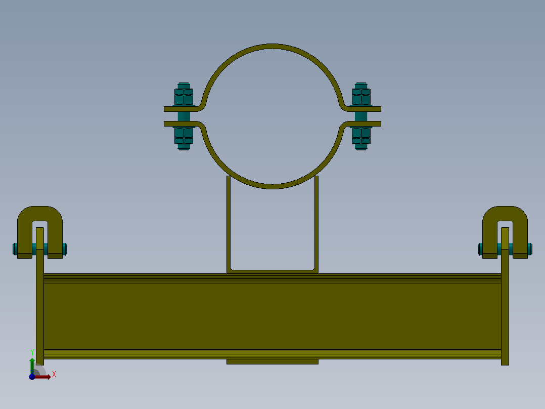 支架 (24)前视图