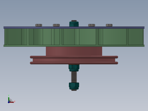 汽轮发电机旋叶前视缩略图