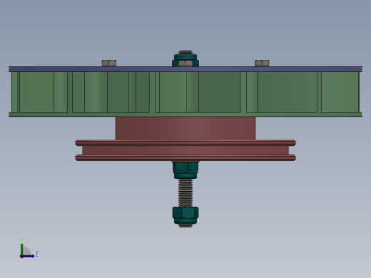 汽轮发电机旋叶左视缩略图