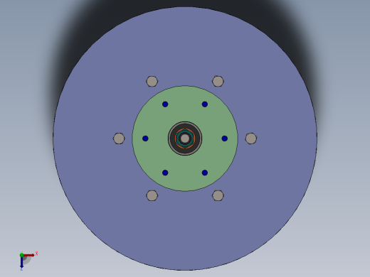 汽轮发电机旋叶俯视缩略图