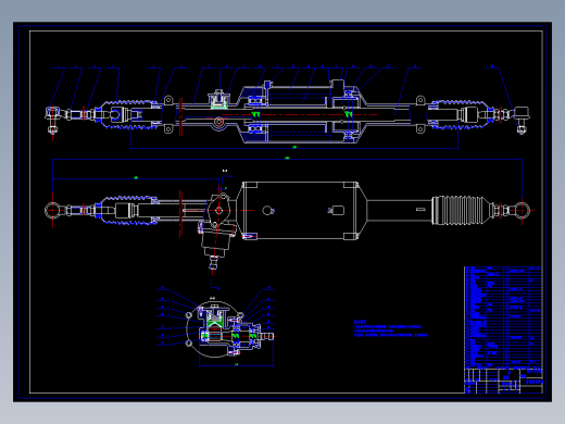 QC028-汽车四轮转向传动系统设计汽车类设计[全套CAD和文档]