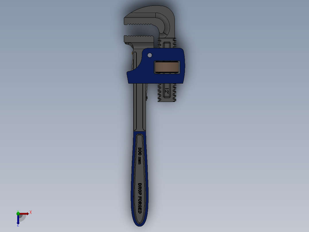 管道扳手俯视图