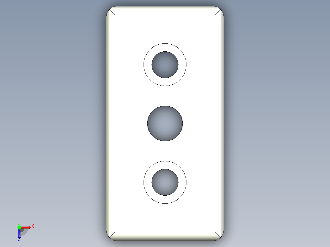 型材-KJN 40X80 FOOT PLATE KJN4080FP俯视图