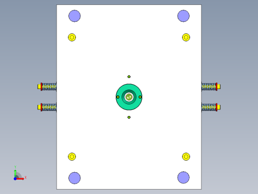 洗衣机机盖注塑模具设计-半圆形【三维UG】下发客户前视缩略图