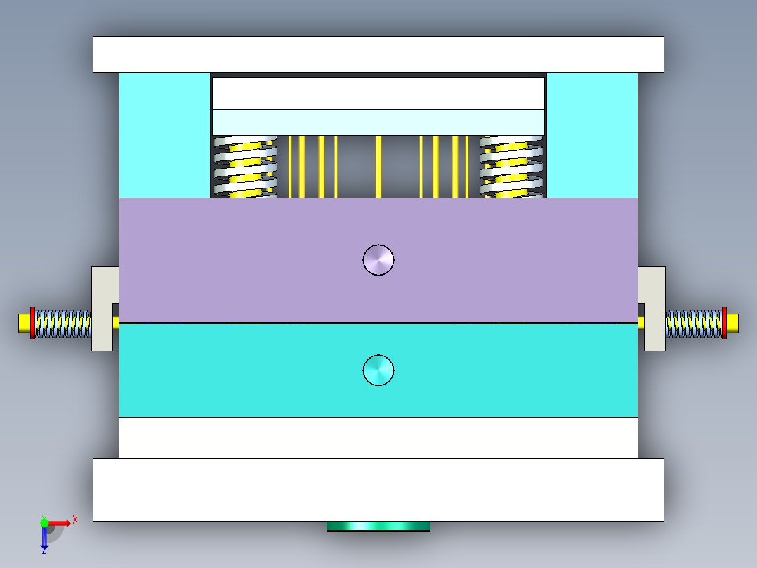 洗衣机机盖注塑模具设计-半圆形【三维UG】下发客户俯视图