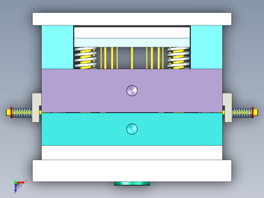 洗衣机机盖注塑模具设计-半圆形【三维UG】下发客户俯视缩略图