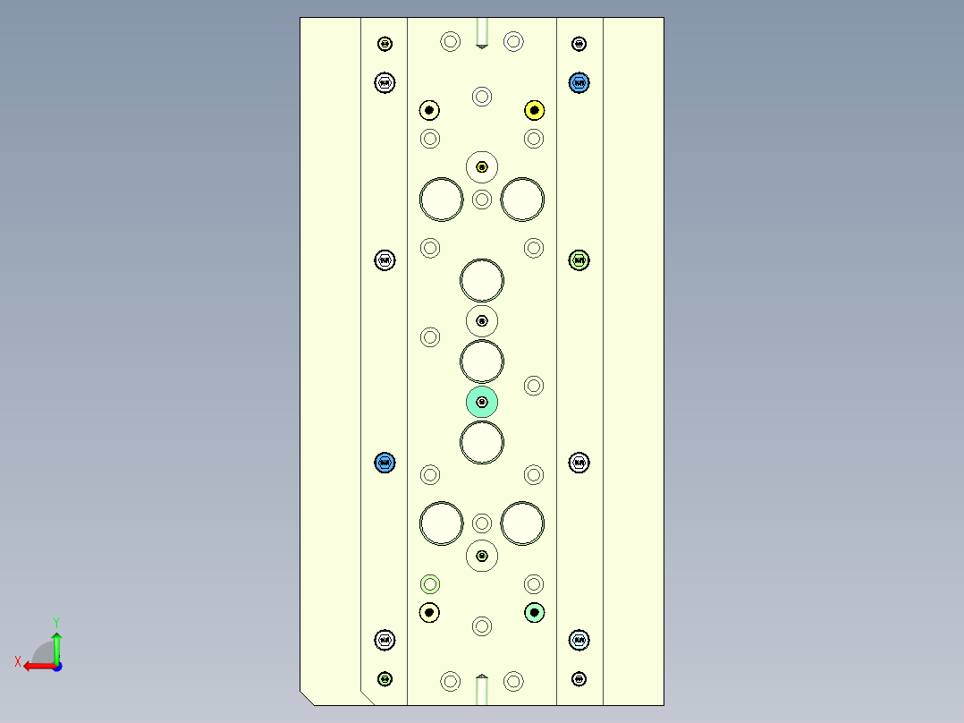 拼条灯条（注塑模具）后视图