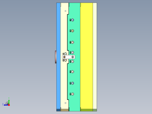 拼条灯条（注塑模具）右视缩略图