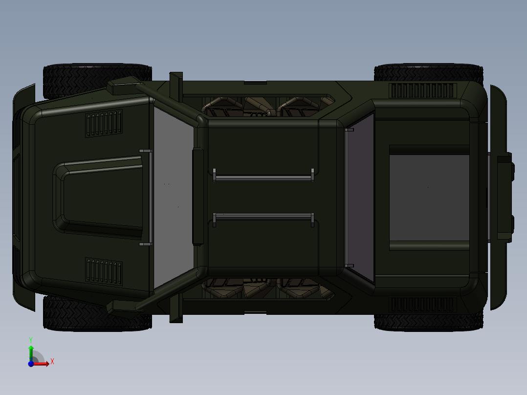 水陆两用汽车前视图