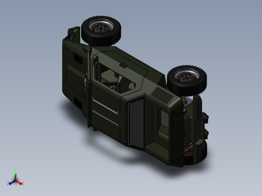 水陆两用汽车正等轴测缩略图