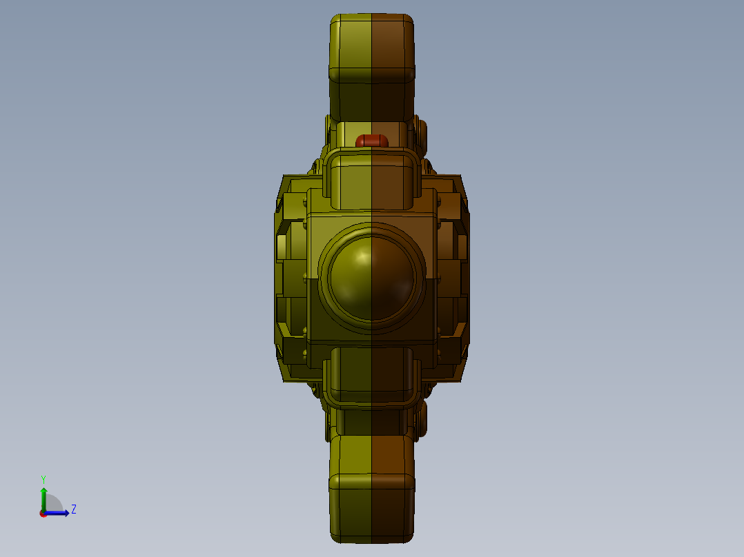 电子转动闪光剑左视图