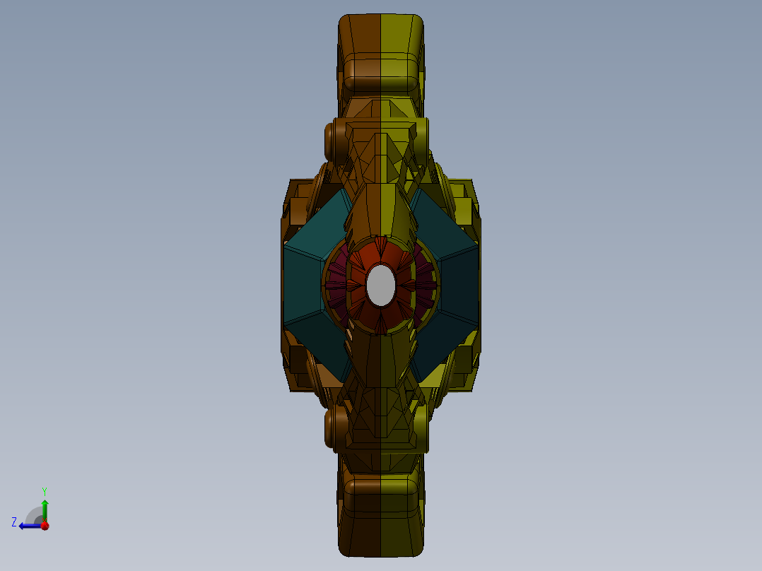 电子转动闪光剑右视图