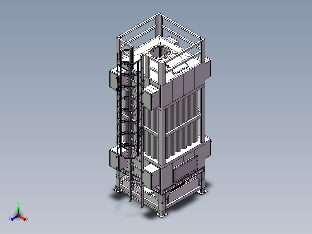 1万风量湿电除尘器图纸正等轴测图