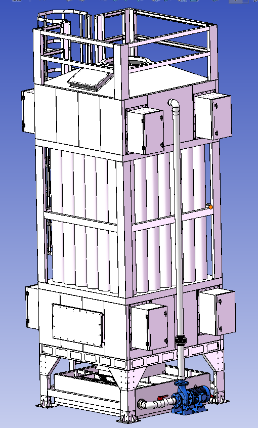 1万风量湿电除尘器图纸