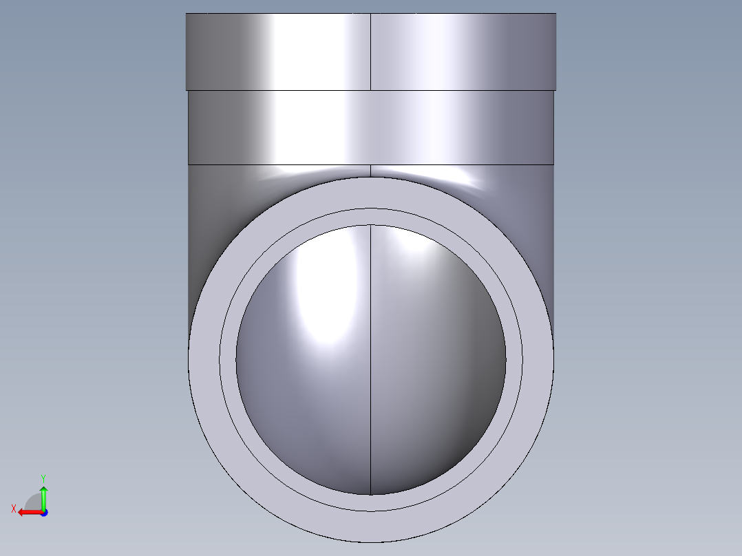 2GIMV 90°肘增强溶剂焊接插座D和BSP螺纹不锈钢加强环母端R后视图