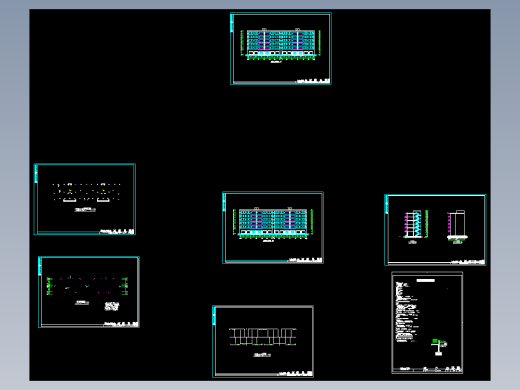 【6层】4436平米六层商住楼（计算书、建筑图）