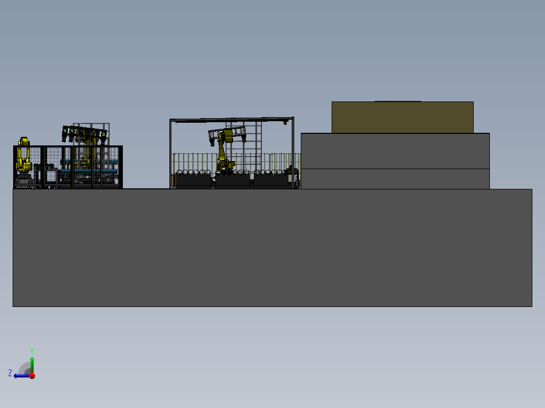 热处理自动线右视图
