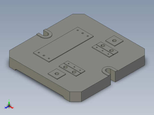 泵体镗孔夹具正等轴测缩略图