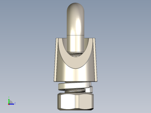 钢丝绳夹子三维模型左视缩略图