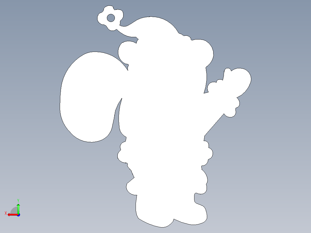 圣诞老人后视图