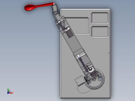 六轴喂饭机械臂设计（含三维仿真）1033289==150前视缩略图