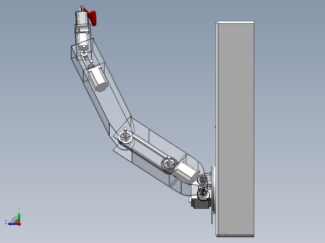 六轴喂饭机械臂设计（含三维仿真）1033289==150右视图