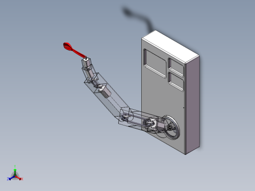 六轴喂饭机械臂设计（含三维仿真）1033289==150正等轴测缩略图