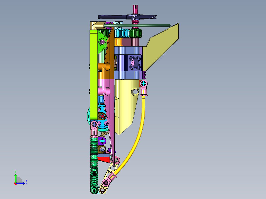 警察橡皮艇快艇拼装玩具左视图