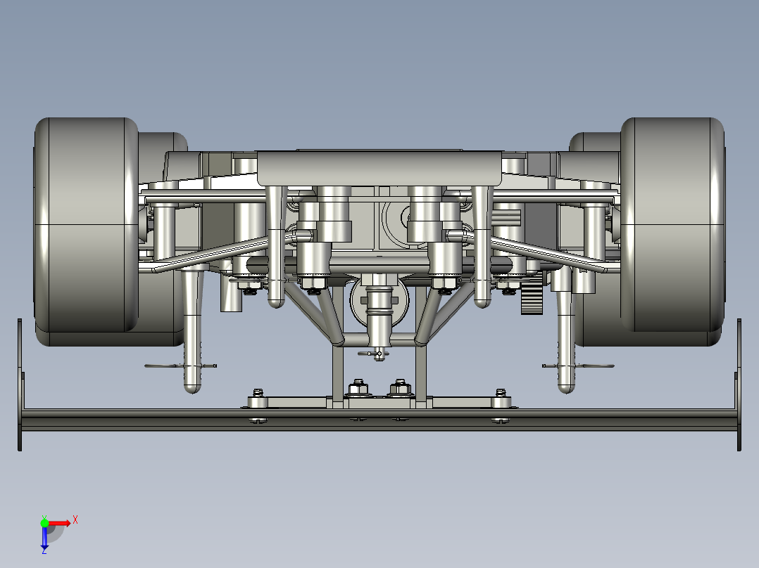 23号图--TAMYIA787B赛车底盘模型 STP.zip俯视图