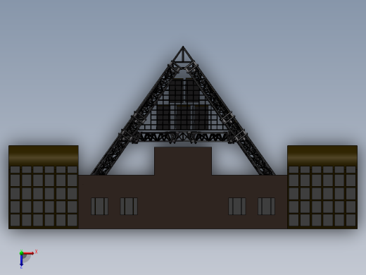 厂房太阳能供电供热方案俯视缩略图