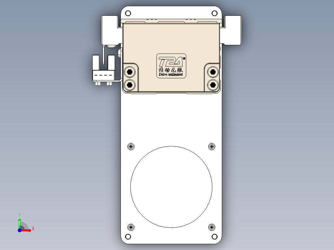 TPA-KNR-60E-1205C-L750A1-MP-H40-N3线性模块铝制底座前视图