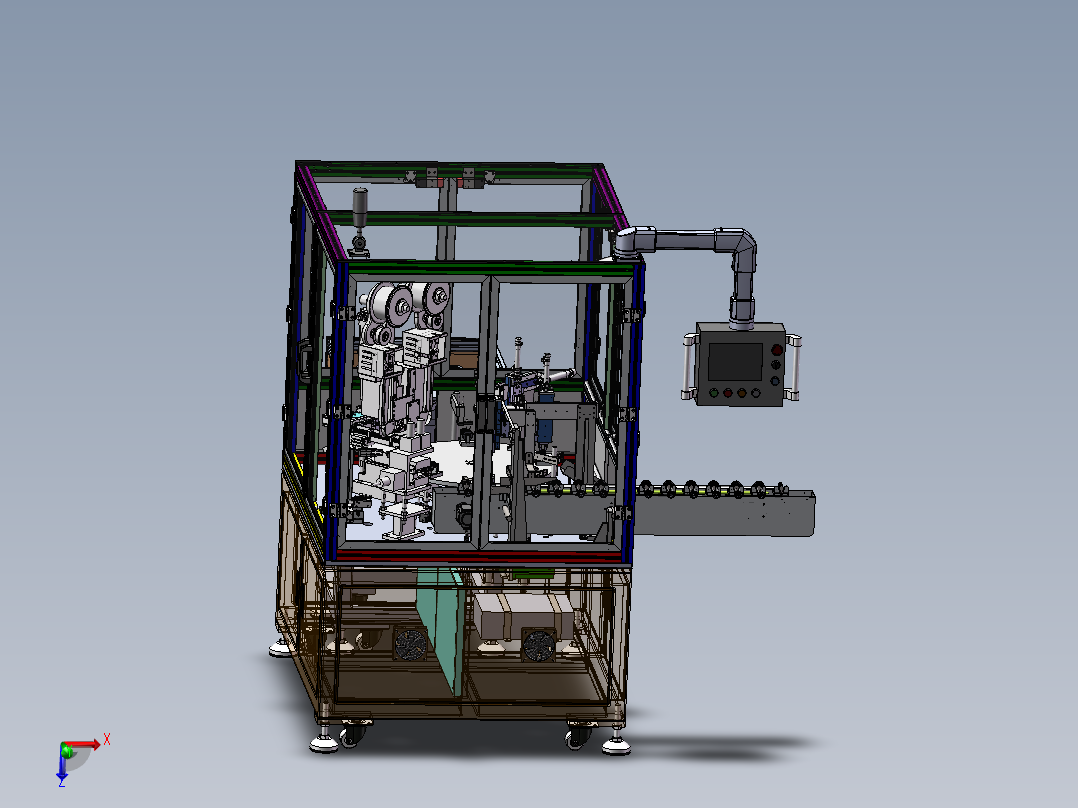 打铜带设备（sw18可编辑+工程图）