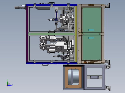 打铜带设备（sw18可编辑+工程图）左视缩略图