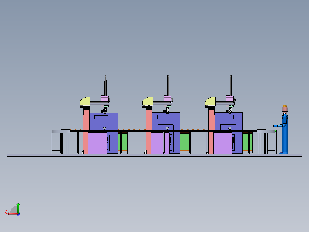 数控车循环上下料sw18可编辑左视图