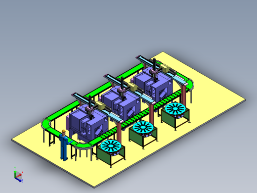 数控车循环上下料sw18可编辑正等轴测缩略图