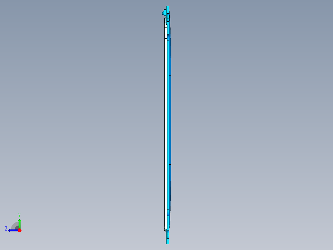 冲压件平板外壳精铣内腔UG编程程序模型右视图