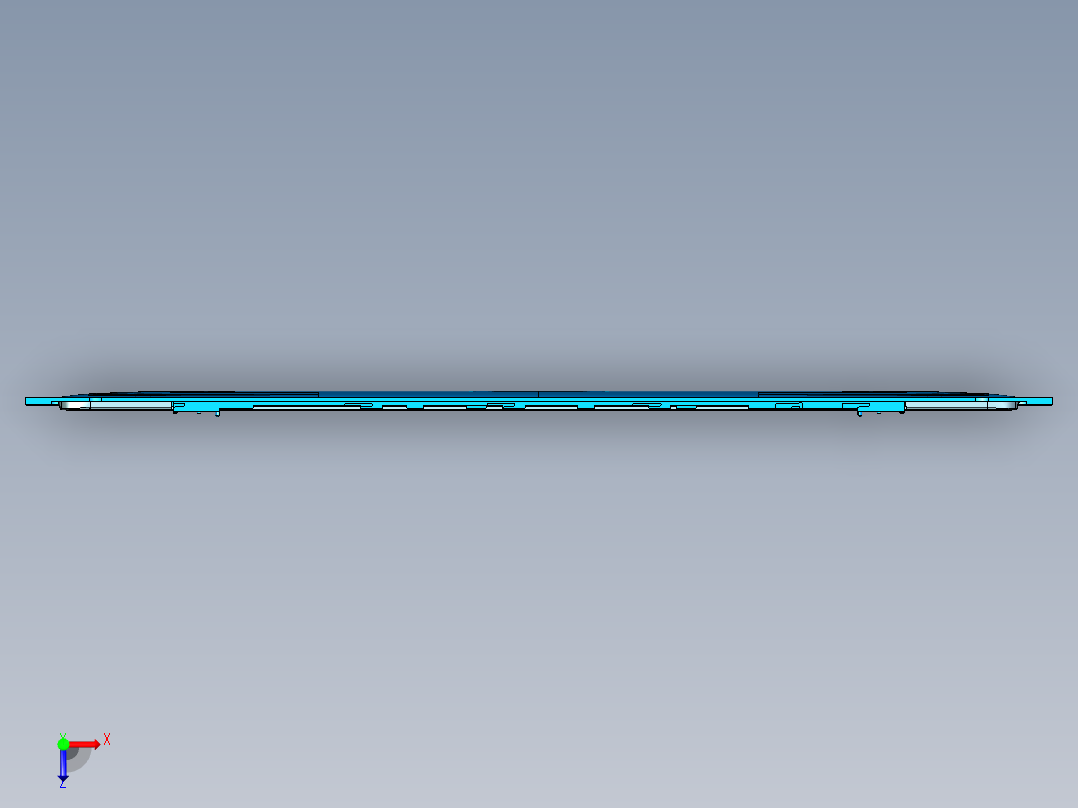 冲压件平板外壳精铣内腔UG编程程序模型俯视图