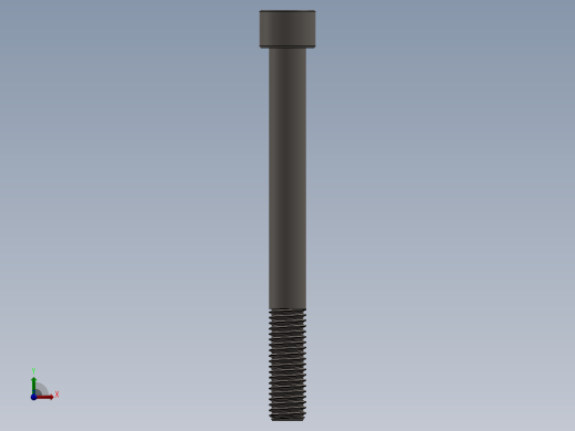 Screw_DIN_912_M12x120_A2.SLDPRT公制内六角螺钉前视缩略图